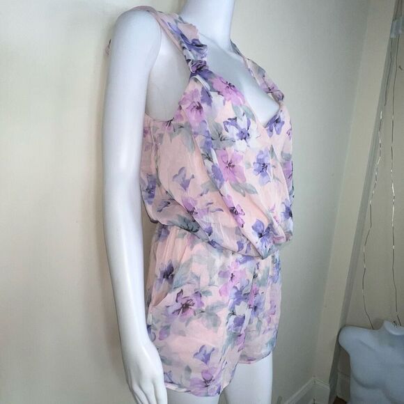 Lucca Couture Pastel Floral Surplus Romper - Picture 4 of 13